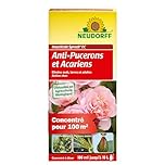 Neudorff Insecticide Spruzit EC Anti-Pucerons et Acariens - Insecticide jardin anti acarien et anti araignée, action sur œufs larves adultes, Concentré pour 100m², 100 ml