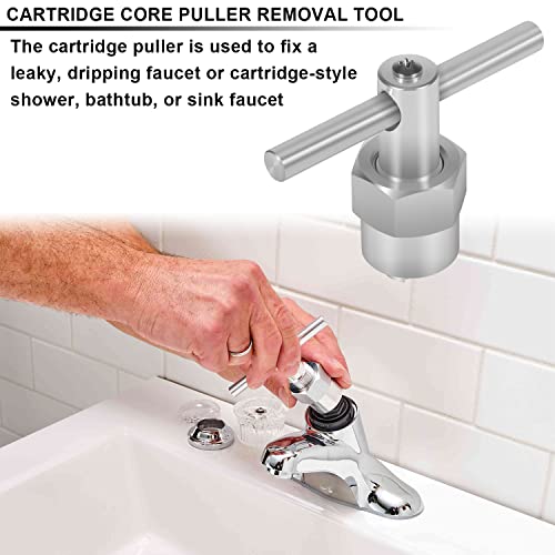 Cartridge Core Puller Removal Tool Fits For Moen 1200,1222 & 1225 Series Cartridges Replace 86712 104421 (Aluminum Alloy) #TOP2