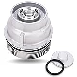 15620-31060 Oil Filter Housing Cap Assembly for Toyota Tundra Rav4 4Runner Camry Highlander Tacoma Avalon Sienna Venza Lexus RX350 Oil Filter Housing with Oil Plug Replace 1562031060 15643-31050