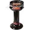 Barbecook Loewy 40 mini grill charcoal grill BBQ with windbreak, barbecue for 4 people, black, 40x40x75cm