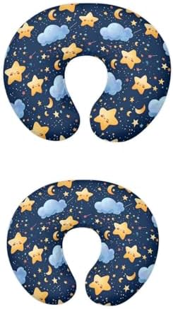 Cartoon Star Cloud and Moon Breastfeeding Pillow Cover Ultra Soft Comfortable Newborn Nursing Pillow Case Lightweight and Easy to Clean — 사진 7