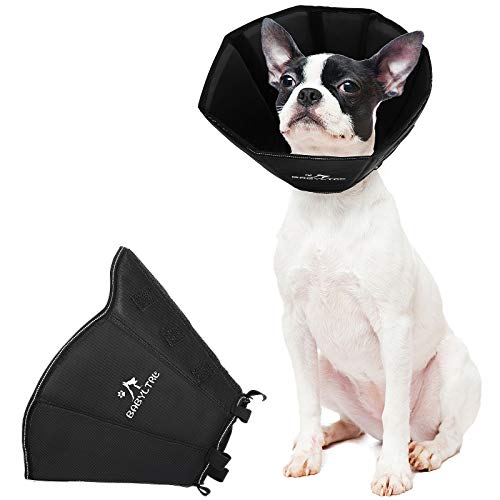 BABYLTRL Dog Cone Collar for After Surgery, Soft Pet Recovery Collar for Dogs and Cats, Comfy Cone Collar Protective Collar for Small Medium Dogs Wound Healing (Small)