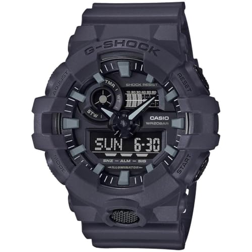 Casio Men's GA-700UC-8ACR G Shock Analog-Digital Display Quartz Grey Watch, Multi by Casio - Used condition - CA$95.38