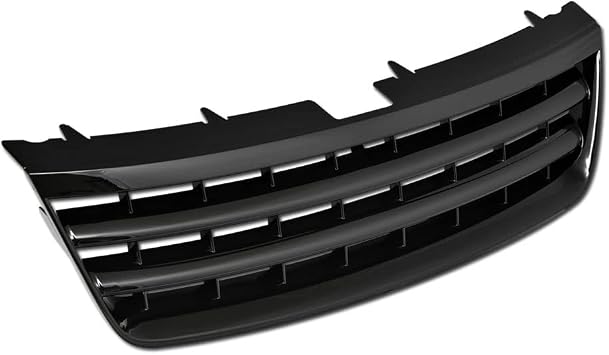 7422447113175 Compatible With 2003-2007 VW Touareg Glossy Black Horizontal Front Bumper Grill Grille
