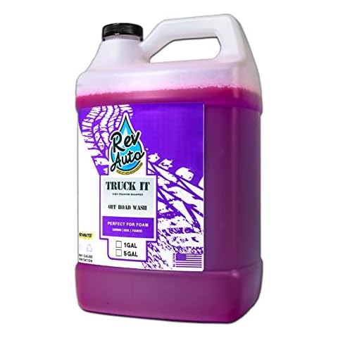 Rev Auto Truck It Off Road Shampoo – High Foaming Soap | Best Car Wash Soap For Pressure Washer & All Foamers | Truck Foam Soap | Off Road Car Wash Soap | Perfect For Heavy Mud & Dirt (128 oz) Cover