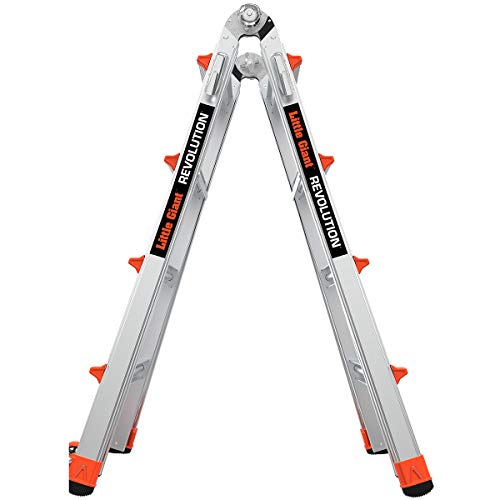 Little Giant Ladders, Revolution, M17, 17 ft, Multi-Position Ladder, Aluminum, Type 1A, 300 lbs weight rating (12017)