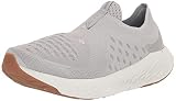 New Balance Men's Fresh Foam X 1080 Unlaced V1 Slip-On Running Shoe, Light Aluminum/Silver Mink, 7.5 Wide