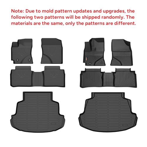 Binmotor-Floor Mats with Cargo Liner for Hyundai kona 2018-2023 & Kona N 2022 2023 (No Electric Model) SE, SEL, N Line, N, Limited Automotive Floor Liners Full Set-Black by Binmotor - Used condition - Image 2