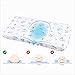 Mkicesky Baby Pillow, Memory Foam Infant Head Shaping Sleeping Pillow, Newborn Round Pillow Prevent Flat Head Syndrome for 0-3T Baby Girl & Boy with Cotton Washable Pillow Cover
