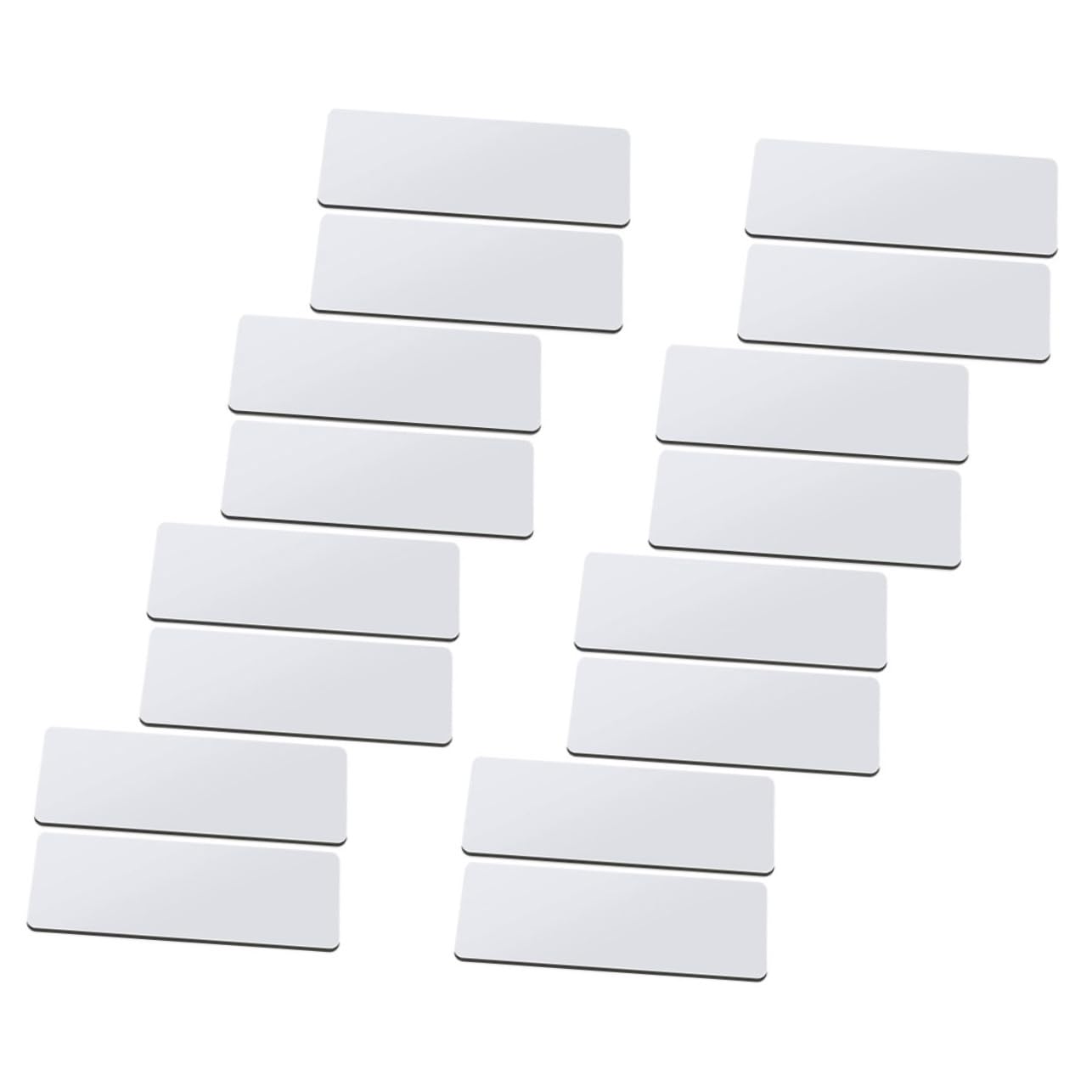 SHINEOFI 2 Sätze Personalisiertes Arbeitsabzeichen Personalisiertes Namensschild Leer Magnetische Namensschilder Wiederverwendbar Stift Mit Namensschildern Für Schüler Metall 16 Stücke * 2
