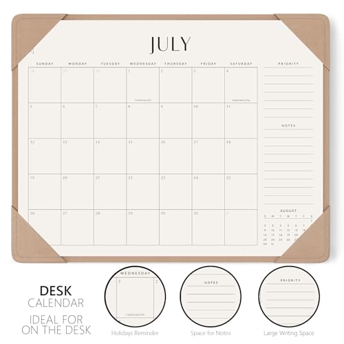 Jotsome Desk Calendar 2026-2027 with Protective Mat, Academic Desk Calendar by Jotsome - Image 3