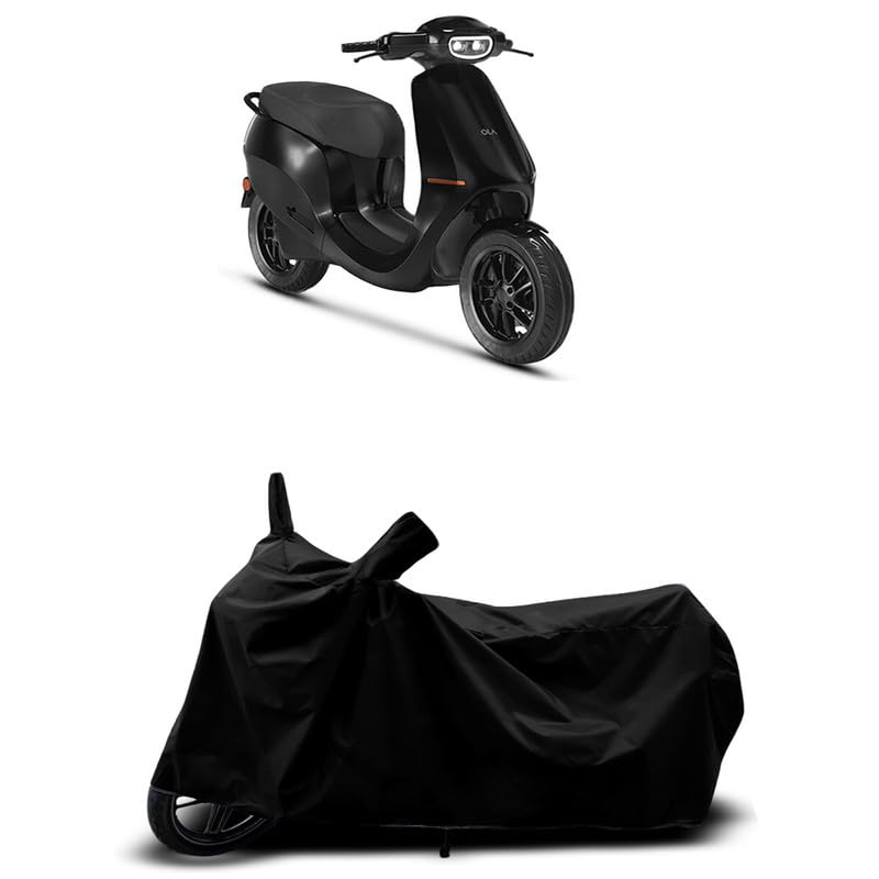 Image of DUFFEL-All Two Wheeler Bike /Scooty Body Cover Used for Ola S1 Pro Heat Protectio /Water Resistance /UV-Rays /Birds Dropping /Scratchproof /Dust Proof /Waterproof All Variants [Black]
