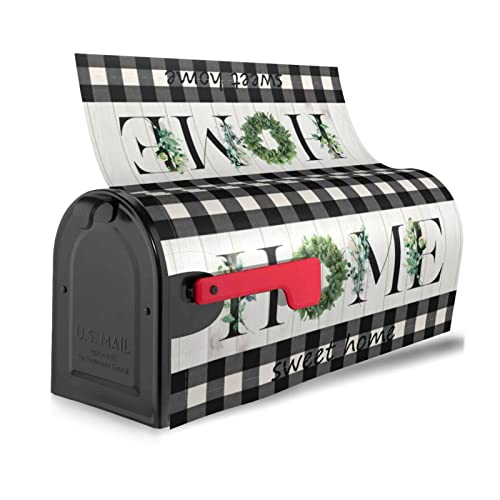 Spring Welcome Mailbox Covers Magnetic Standard Size 21X18 Inch Farmhouse Home Sweet Home Wreath Mailbox Cover Summer Mail Wraps Post Box Cover For Garden Home Decor #TOP4