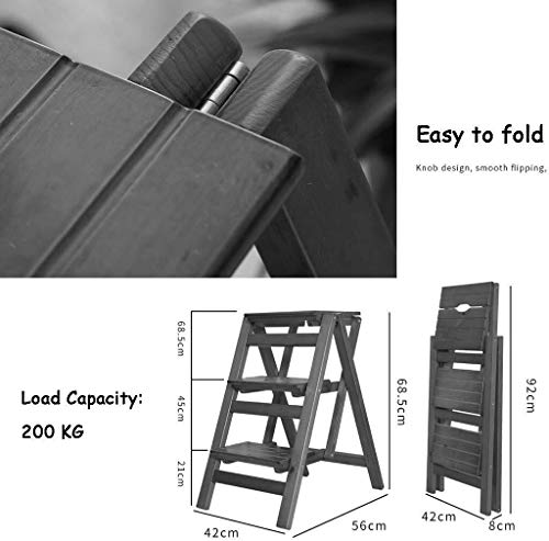 Silla de comedor portátil y taburete de escalera plegable con diseño ergonómico 3