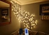LKGOOD Vines for Room Decor with Remote Control On/Off Timmer Dim,Indoor Home Decor Artificial Plant