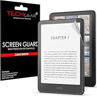 TECHGEAR Full Screen Protector for 7" Amazon Kindle Paperwhite/Signature/Paperwhite Kids/Kindle Colorsoft (2024 Release / 12th Generation) CLEAR Full LCD Display Screen Protector Cover Guard