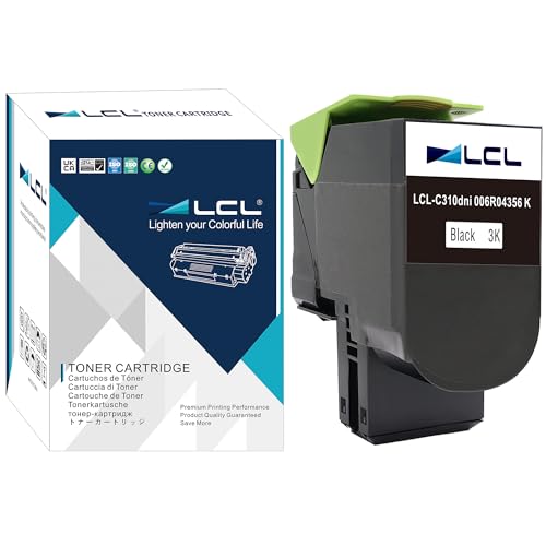 LCL Compatible Toner Cartridge C310 C310DNI C310DNIM C315 C315DNI 006R04356 (1PK Black) Replacement for Xerox C310 C310DNI C310DNIM C315 C315DNI C310v C315v C310v_dni C315v_dni C315dnim printers