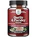 Odorless Garlic and Parsley Supplement - Promotes Healthy Blood Circulation, Lower Cholesterol Levels and Cardiovascular Health - Potent and Effective for Women & Men - Guaranteed By Natures Design