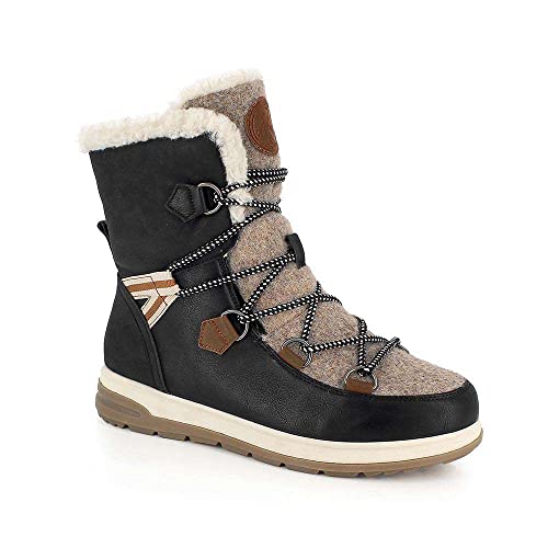 Botte de neige Kimberfeel Ebelyanoir femme chaude étanche