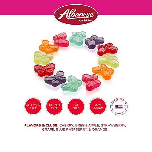 Albanese World's Best Mini Gummi Butterflies, 5Lbs Of Candy #TOP2