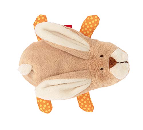 SIGIKID 42242 Granulat Hase Red Stars Mädchen und Jungen Babyspielzeug empfohlen ab 3 Monaten beige