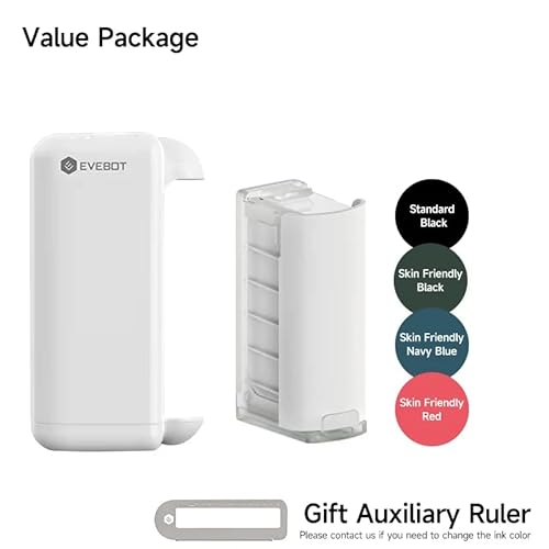 EVEBOT Printpods Handheld Printer DIY Inkjet Pen Tattoo Device Mini Small Portable Clothing Custom L