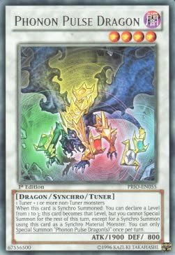 Phonon Pulse Dragon PRIO-EN055 Rare Englisch Near Mint 1. Auflage - Primal Origin - mit ReCollectibles-Versandschutz - für Yu-Gi-Oh!