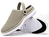 Men's Women's Clogs & Mules Summer Slippers Slip-On Beach Sandals Gardenclogs Indoor Outdoor Casual Shoes, Brown, 9.5 UK #4