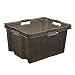 Produktbild keeeper Multi-Box XL Aufbewahrungsbox mit integrierten Griffen, 24 l, 43 x 35 x 23 cm, Franz, Crystal Grey