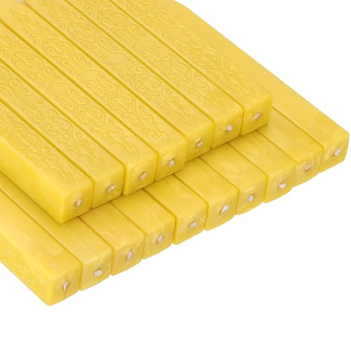 Cire à cacheter pour invitations de mariage et correspondance créative jaune PATIKIL