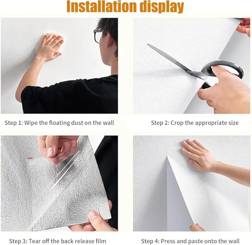 Papier peint lin 3D isolant de qualité premium couleur vert lin pour une déco raffinée - 5