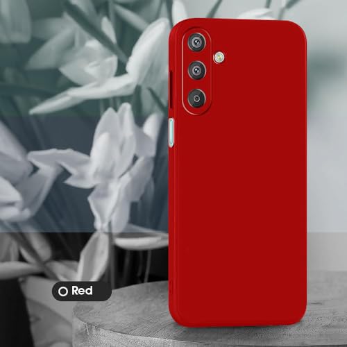 Image of Back Cover for Samsung Galaxy F15 5G / M15 5G | Full Camera Protection | Premium Liquid Silicon Case | Flexible Bumper Case for Samsung Galaxy F15 5G / M15 5G (Red)