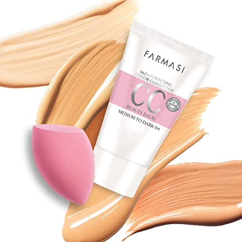 Farmasi Cc Color Control Cream, Natural And Flawless Finish, Enriched Formula With Multimineral & Spf 25+, All-Day Hold, All Skin Types, 1.7 Fl. Oz / 50 Ml (Medium To Dark) #TOP2