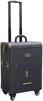 Large Capacity Trolley Toolbox Beauty Nail Tattoo Nail Art Trolley Box Roller Professional Makeup BoxD