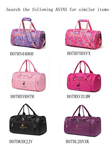 Small/Large Dance Duffle Bag For Girls Sport Gym Bags For Women Yoga Bag (Pink, Small) #TOP4