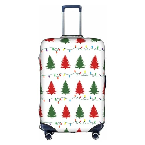 Travel Luggage Cover Merry Christmas Trees Fashion Washable Baggage Suitcase Protector Fit For Luggage X-Large