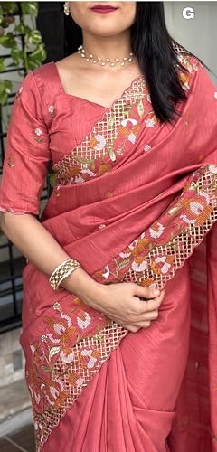 Generic slub silk saree – image 7
