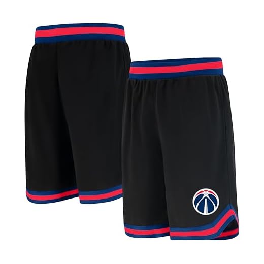 Ultra Game NBA Washington Wizards Mens Woven Basketball Shorts, Team Color, Medium