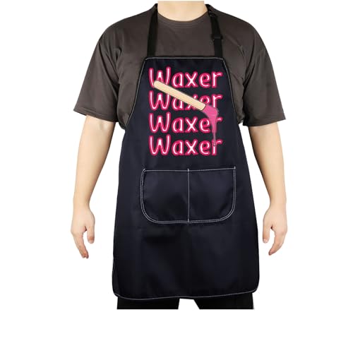 Tablier de technicien de cire CENWA réglable noir taille unique pour esthéticienne