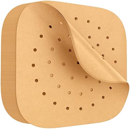 Nichef 8.5 inch Parchment Paper for Air Fryer Liners, Air Fryer Disposable Paper Liner for Oven, Instant Pot, Bamboo Steamer, and Baking (200)