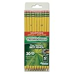Ticonderoga Wood-Cased Pencils, Pre-Sharpened, #2 HB Soft, Yellow, 30 Count - Image 5