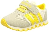 DEBAIJIA Kleinkindschuhe 0-3T Baby First-Walking Kinderschuhe Turnschuhe Weiche Sohle rutschfeste Leinwand TPR-Material-Turnschuhe 18/19 EU Gelb (Etikettengröße-17)