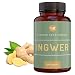 Produktbild Ingwer Kapseln 500mg- 120 vegane Kapseln von Blomar® - 2 Monate Vorrat 1000mg Tagesdosis