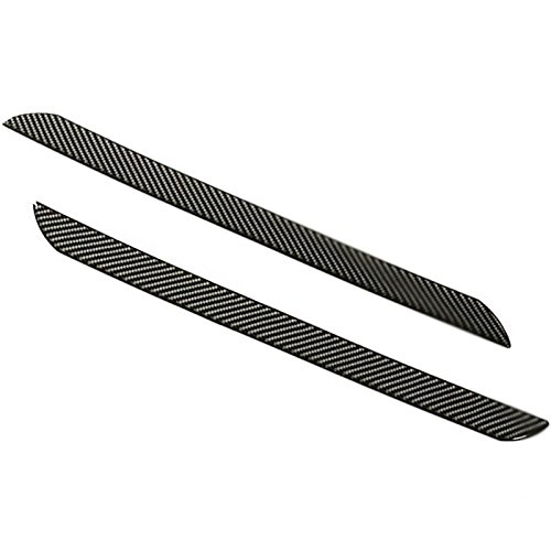 Xotic Tech 2pcs Car Door Edge Plate Guard Protector Threshold Door Entry Sill Scuff Strip Sticker Trims, Real Carbon Fiber, Universal Fit for Most Car SUV