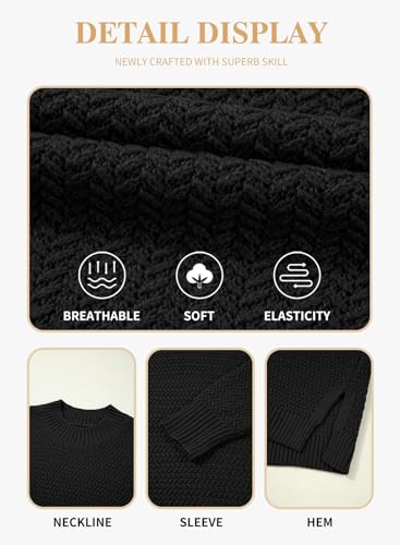 Eytino Womens Plus Size Sweater Long Sleeve Crewneck Knit Side Slit 2025 Fall Fashion Pullover Tops(1X-5X)4