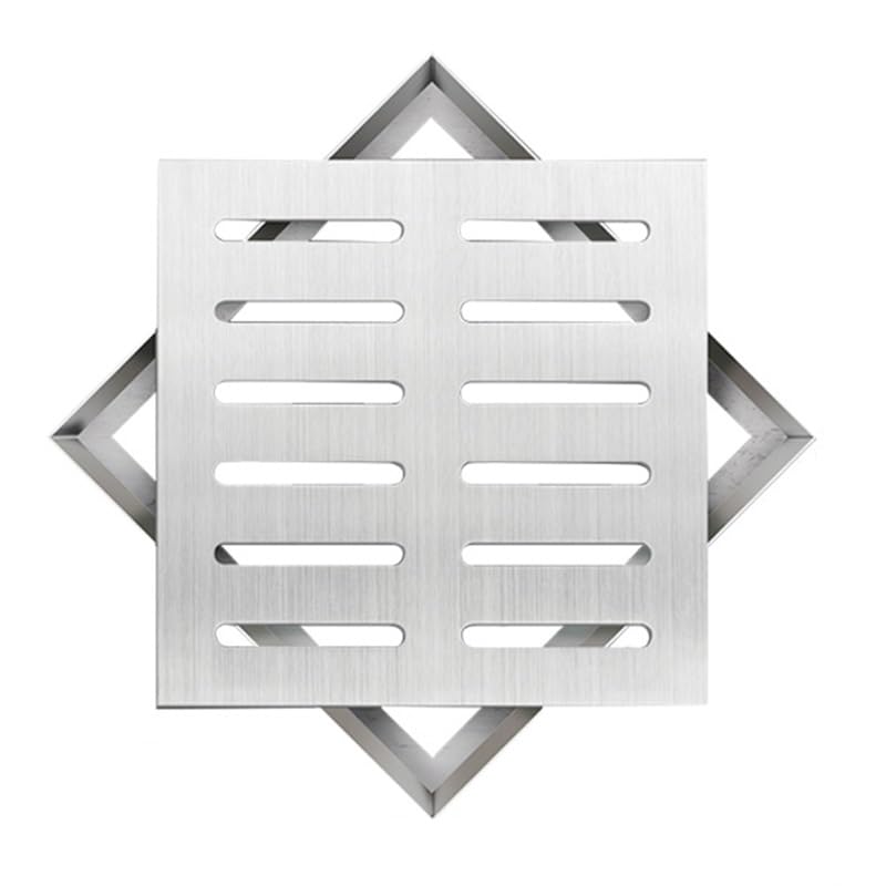 Grille et cadre de drainage en acier inoxydable pour cour et garage