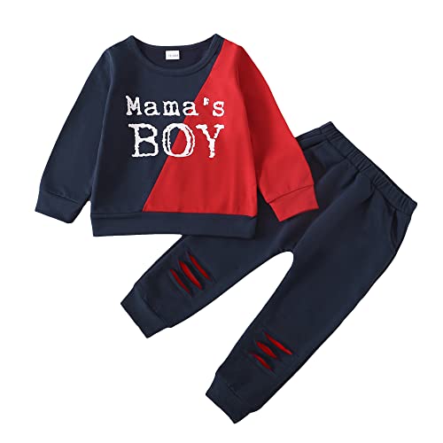 Image of KIMI BEAR Baby Boy Clothes Spring Long Sleeve Hoodies Sweatshirts Tops and Pants 2-Piece Outfits Set 6 12 18 24 Months 2T 3T