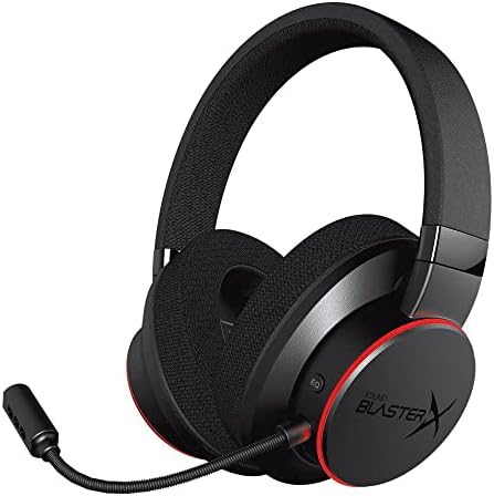 Sound BlasterX H6 USB Gaming Headset with 7.1 Virtual Surround Sound, Memory Foam Fabric Earpads, Hardware EQ Modes, Ambient Monitoring and RGB Lighting for PS4, Xbox One, Nintendo Switch, and PC