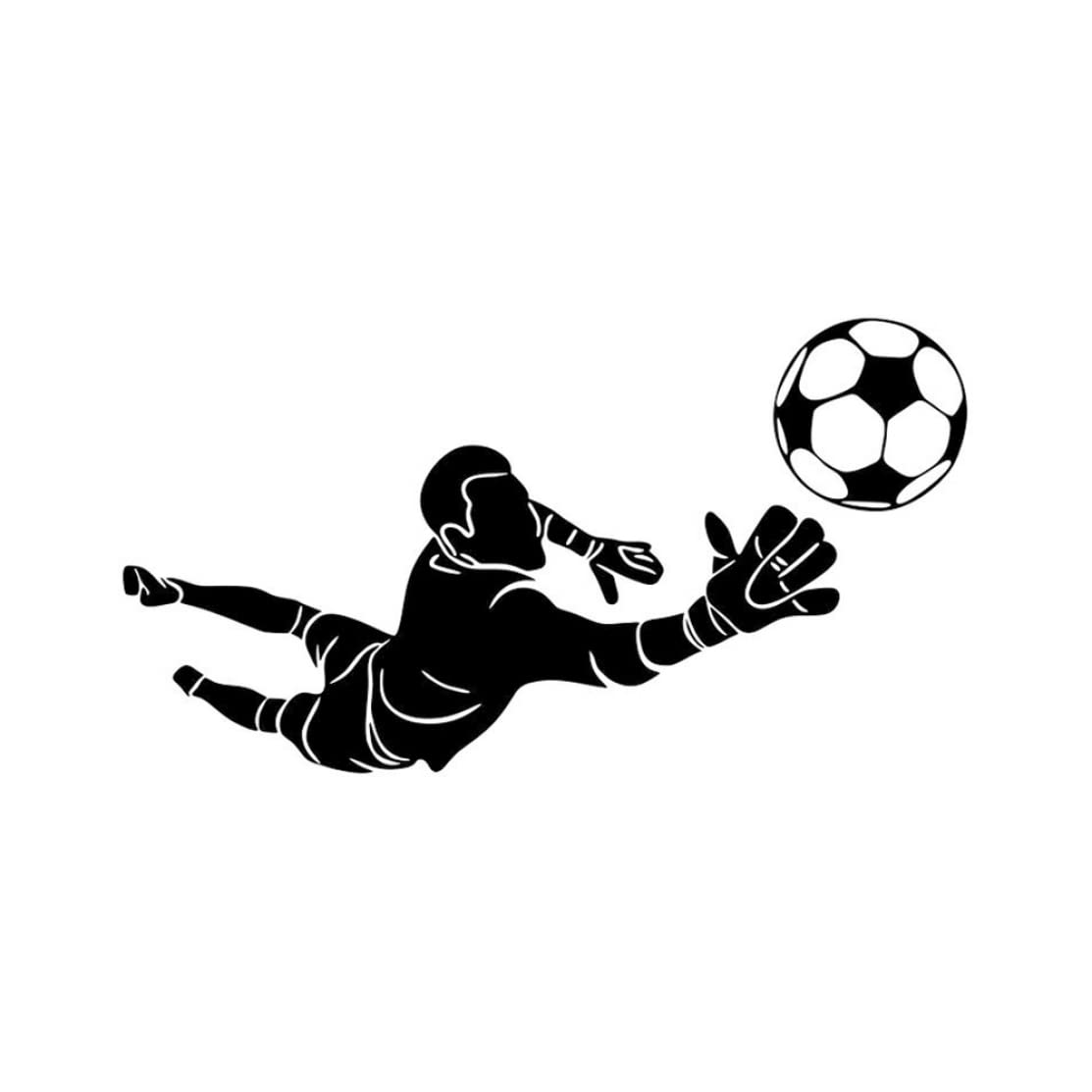 Sticker mural football grand format pour déco chambre garçon et décalcomanies amovibles