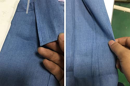 VIVICOLOR Camicie di Jeans Occidentali da Uomo